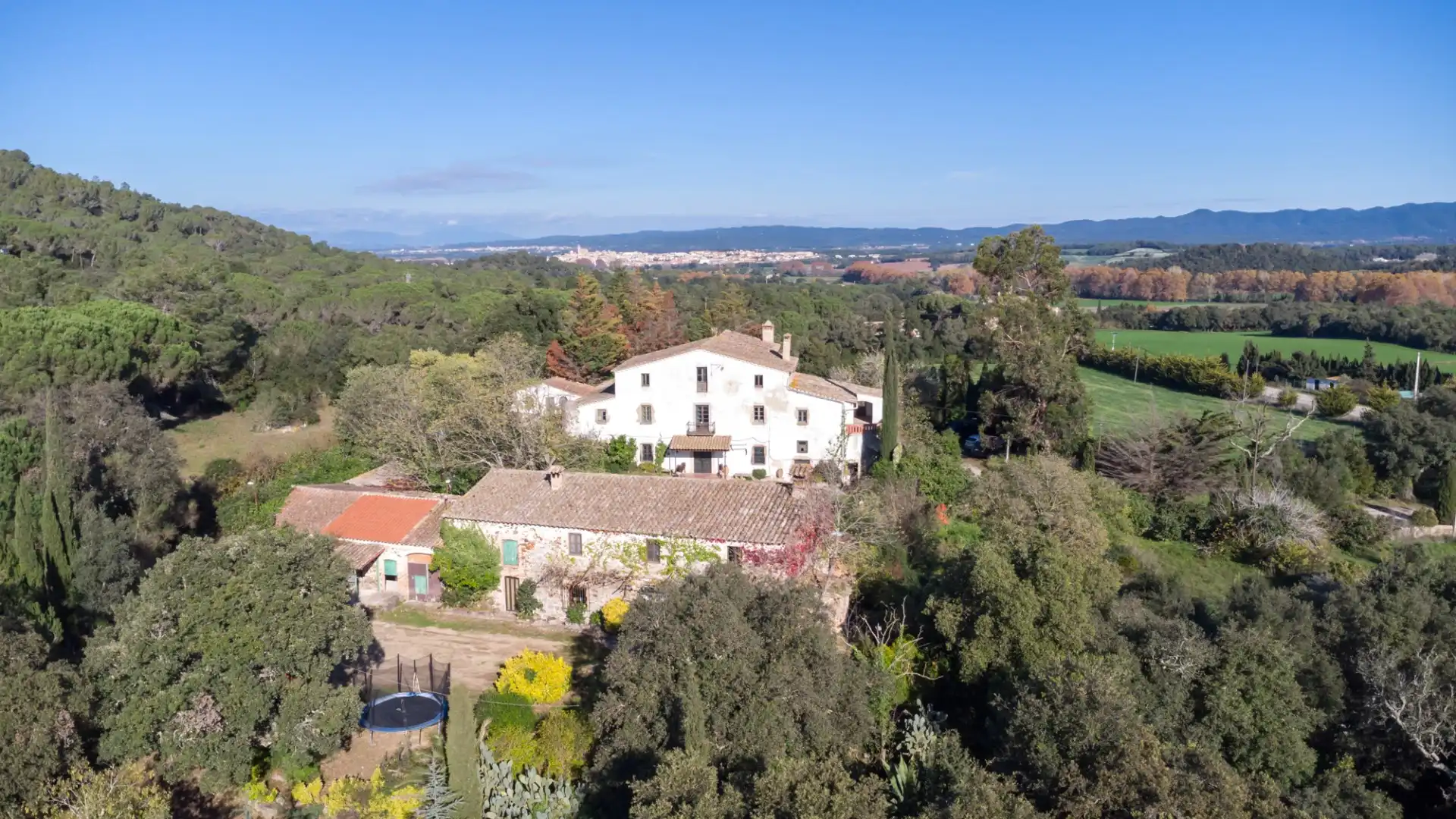 Vista exterior de Finca rústica en venta en Llagostera con Calefacción, Terraza y Trastero