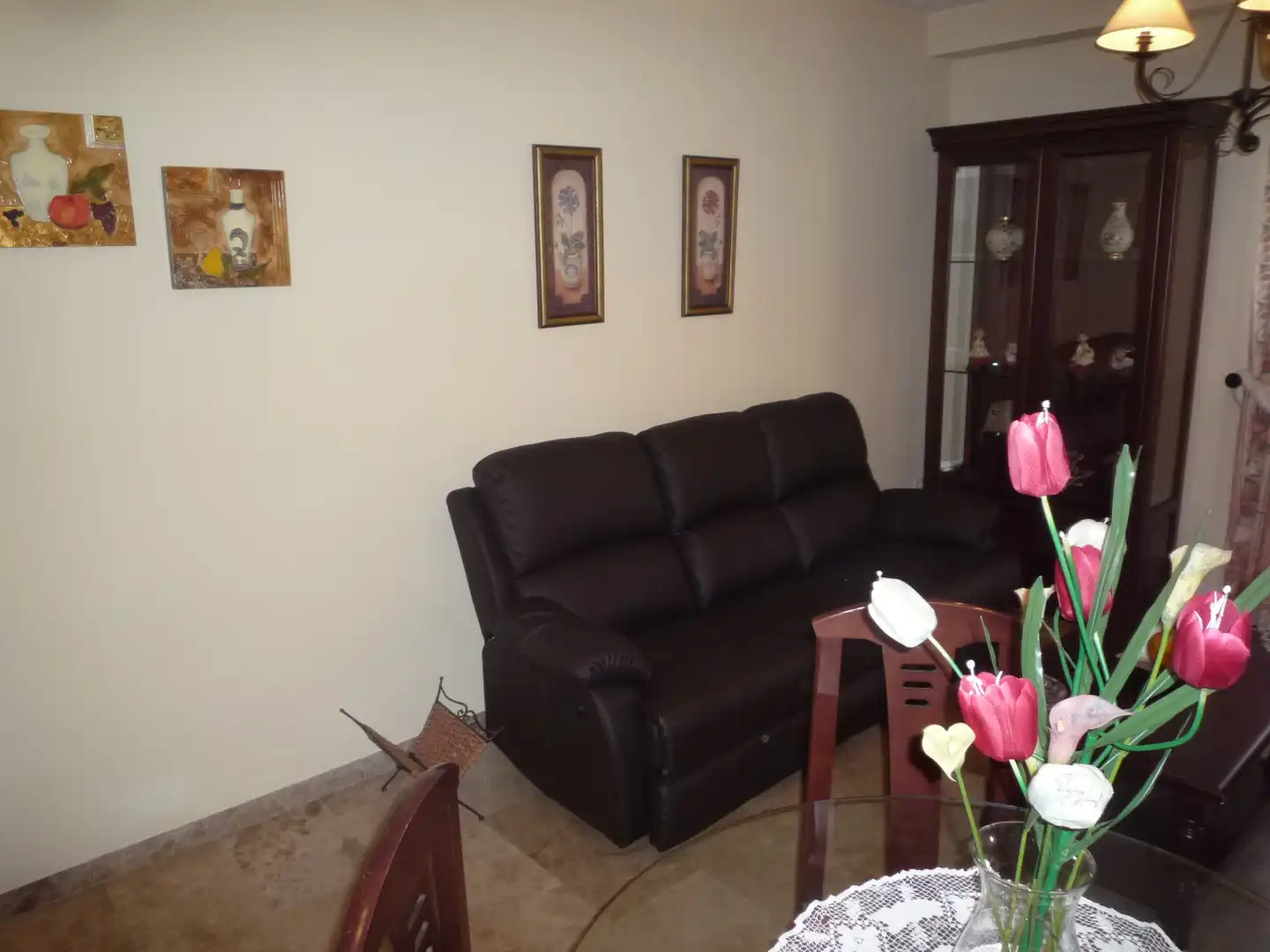 Sala de estar de Apartamento de alquiler en Málaga con Aire acondicionado, Amueblado y Horno