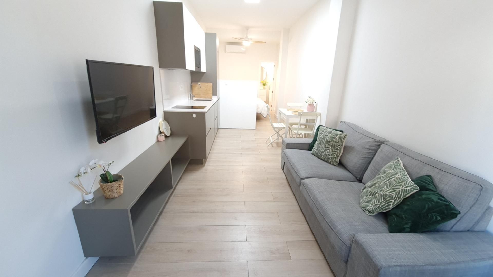 Living room of Flat to rent in Telde  with Air Conditioner and Furnished