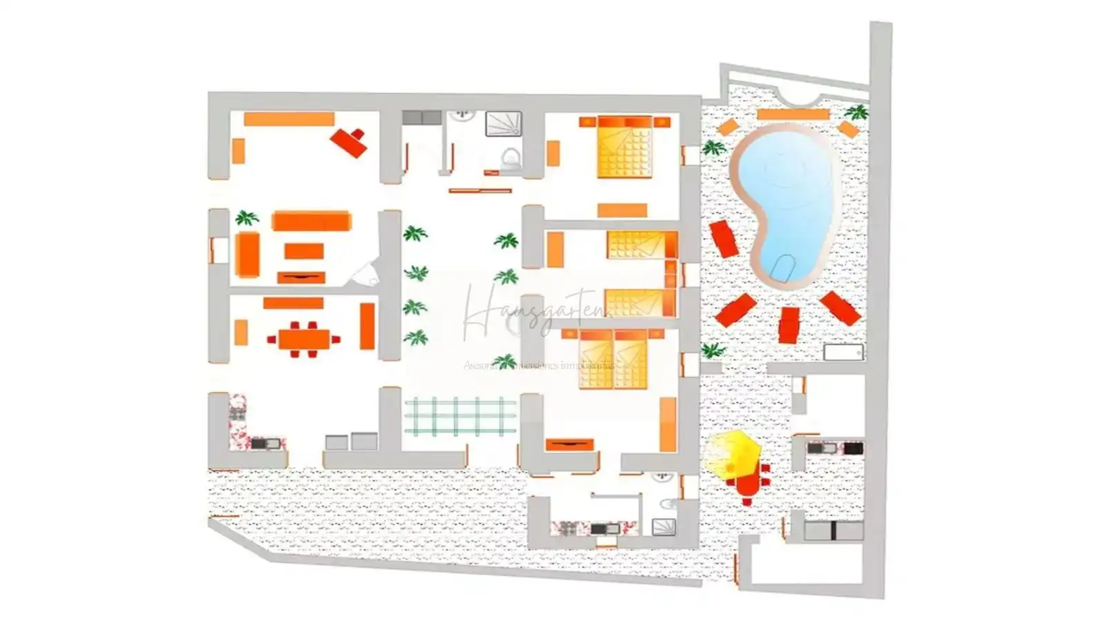 Habitación de Finca rústica en venta en Tejeda con Aire acondicionado y Piscina