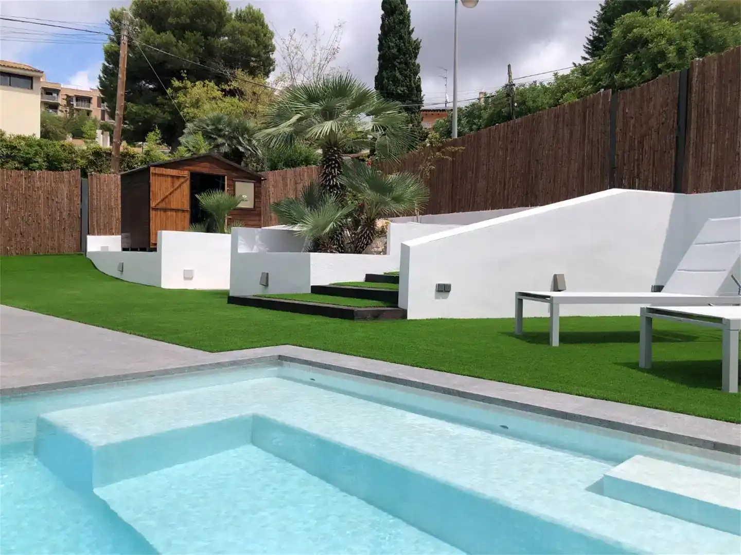 Schwimmbecken von Wohnung zur Miete in Sant Pere de Ribes mit Klimaanlage und Schwimmbad
