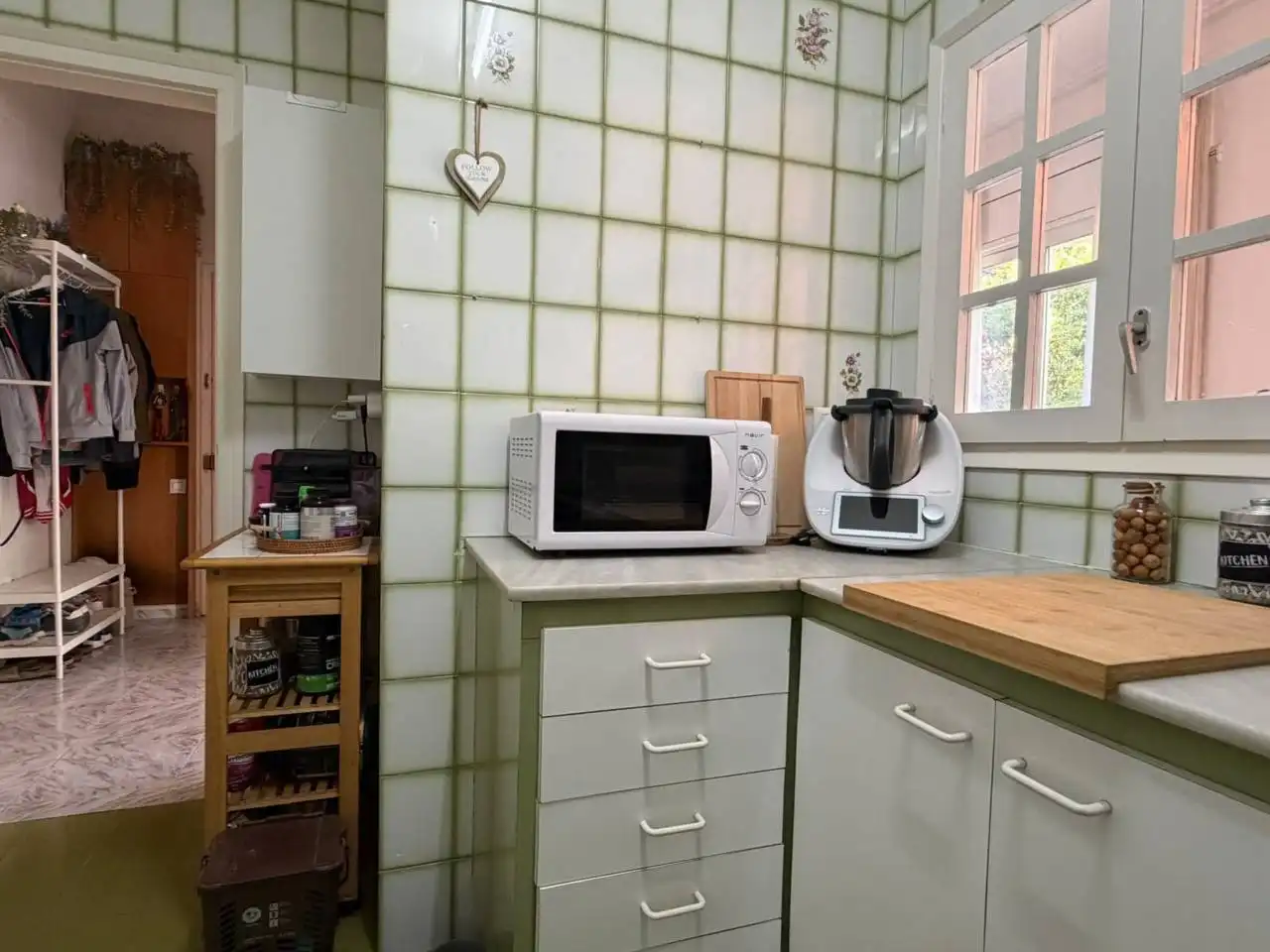 Küche von Wohnung zum Verkauf in Terrassa mit Klimaanlage und Heizung