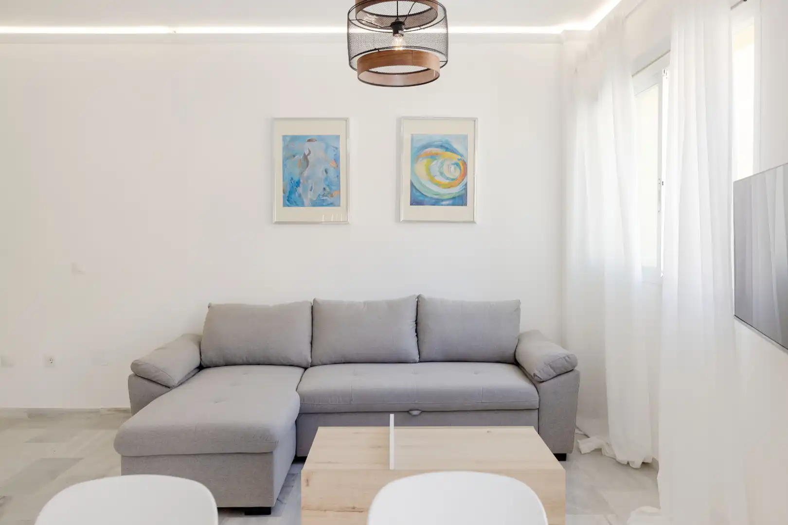 Sala d'estar de Estudi en venda en Málaga amb Aire condicionat, Calefacció i Moblat