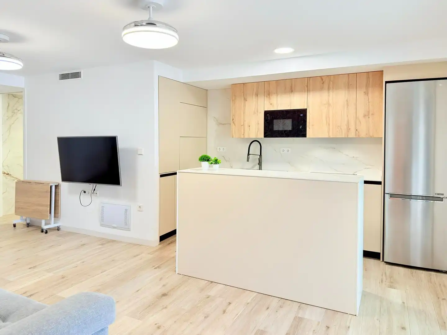 Kitchen of Apartments for sale in La Manga del Mar Menor  with Air Conditioner, Heating and Terrace