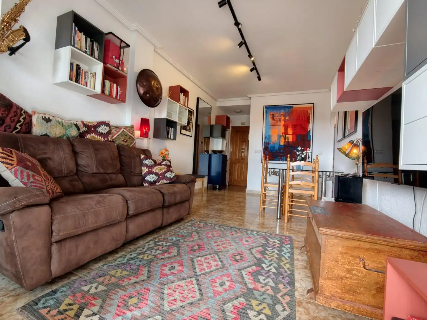 Wohnzimmer von Dachboden zum Verkauf in Orihuela mit Terrasse, Möbliert und Gemeinschaftspool