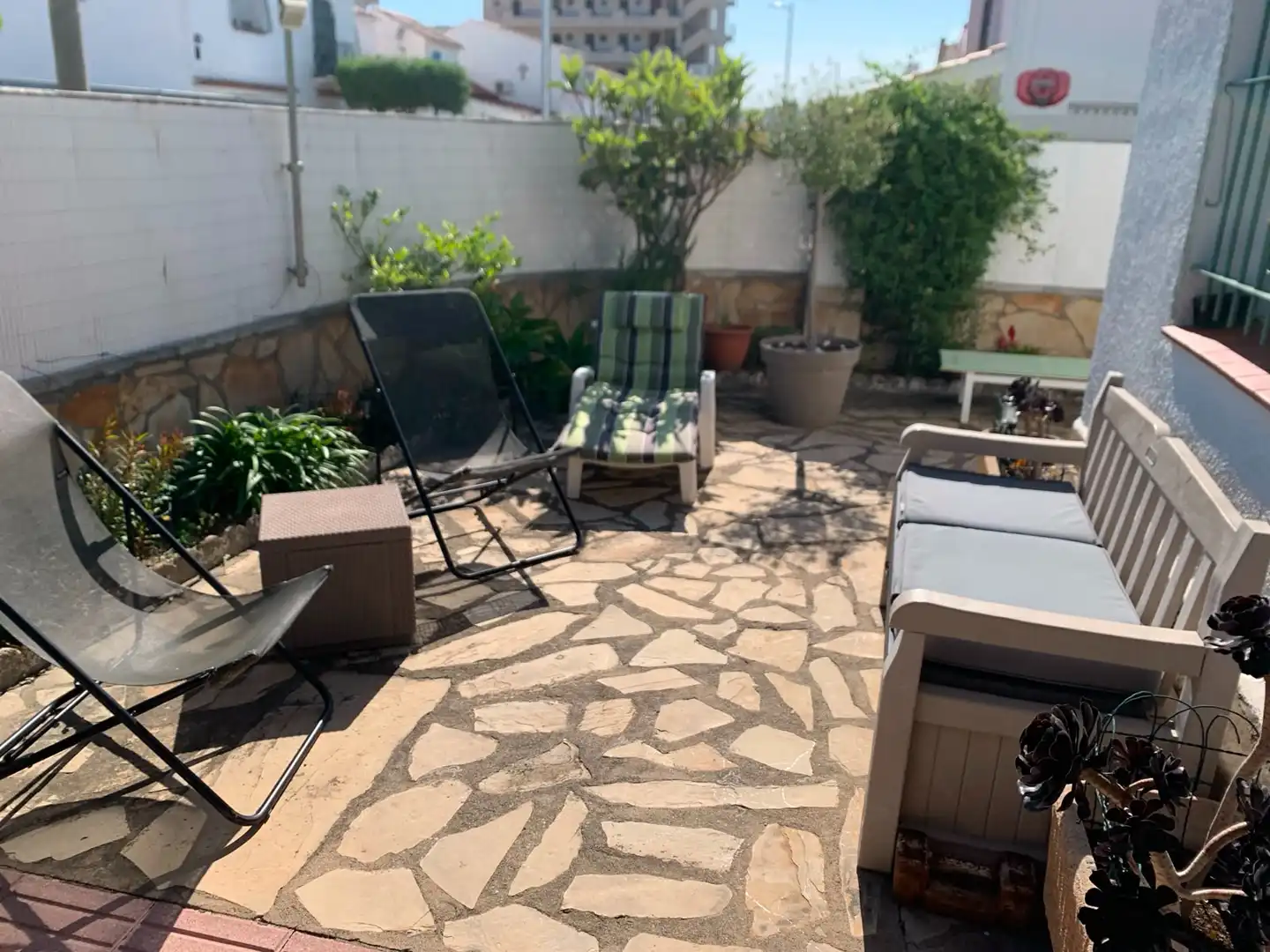 Terraza de Casa adosada en venta en Roses con Aire acondicionado, Calefacción y Jardín privado