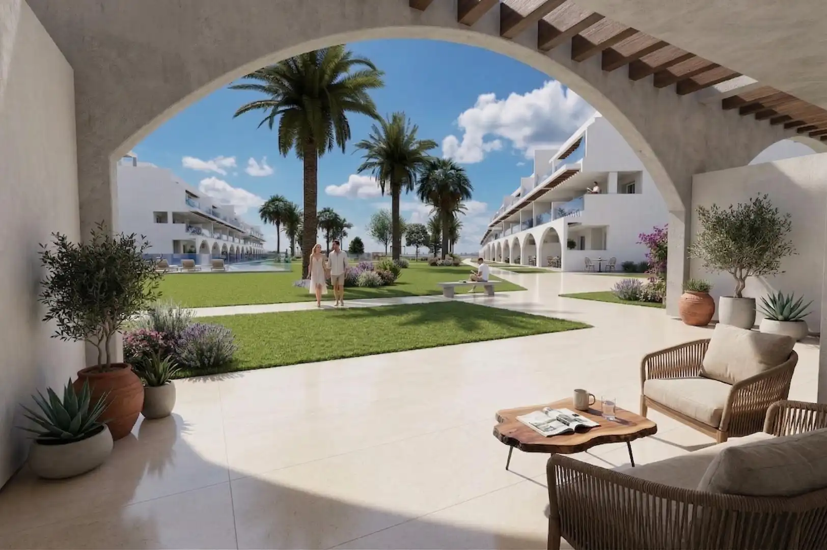 Vista exterior de Piso en venta en Vera con Terraza y Piscina comunitaria