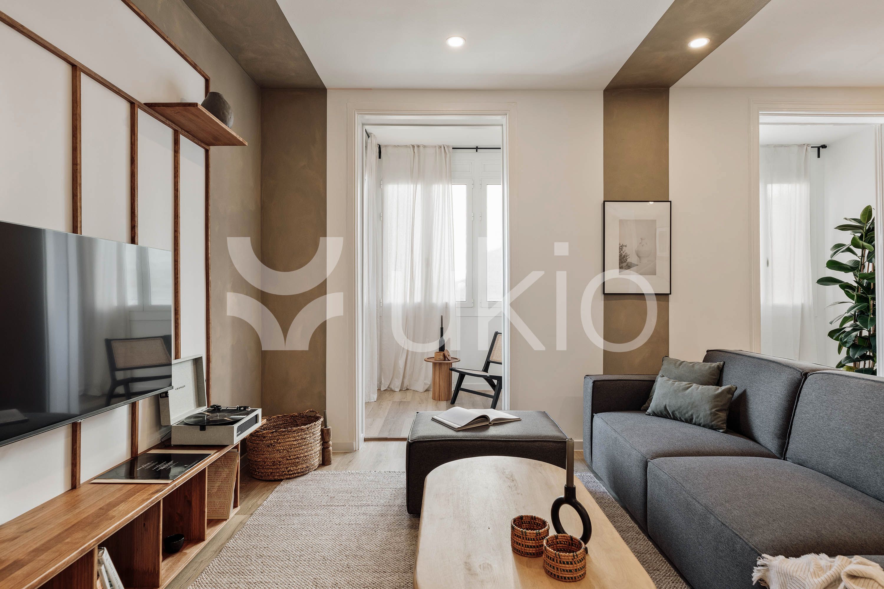 Living room of Apartment to rent in  Barcelona Capital  with Air Conditioner, Heating and Furnished