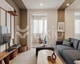 Sala d'estar de Apartament de lloguer en  Barcelona Capital amb Aire condicionat, Calefacció i Moblat