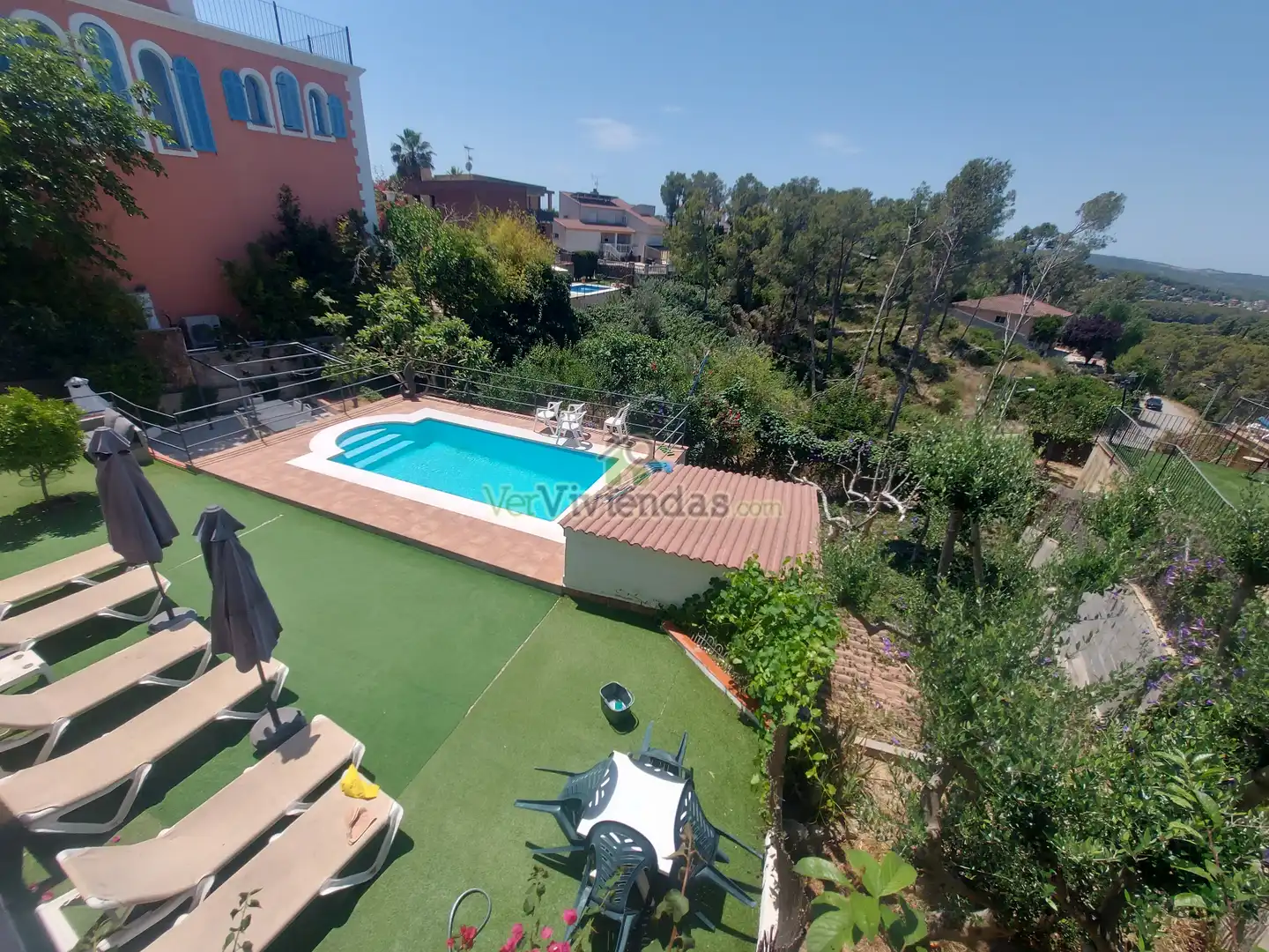 Piscina de Casa o xalet en venda en Olivella amb Calefacció, Jardí privat i Parquet