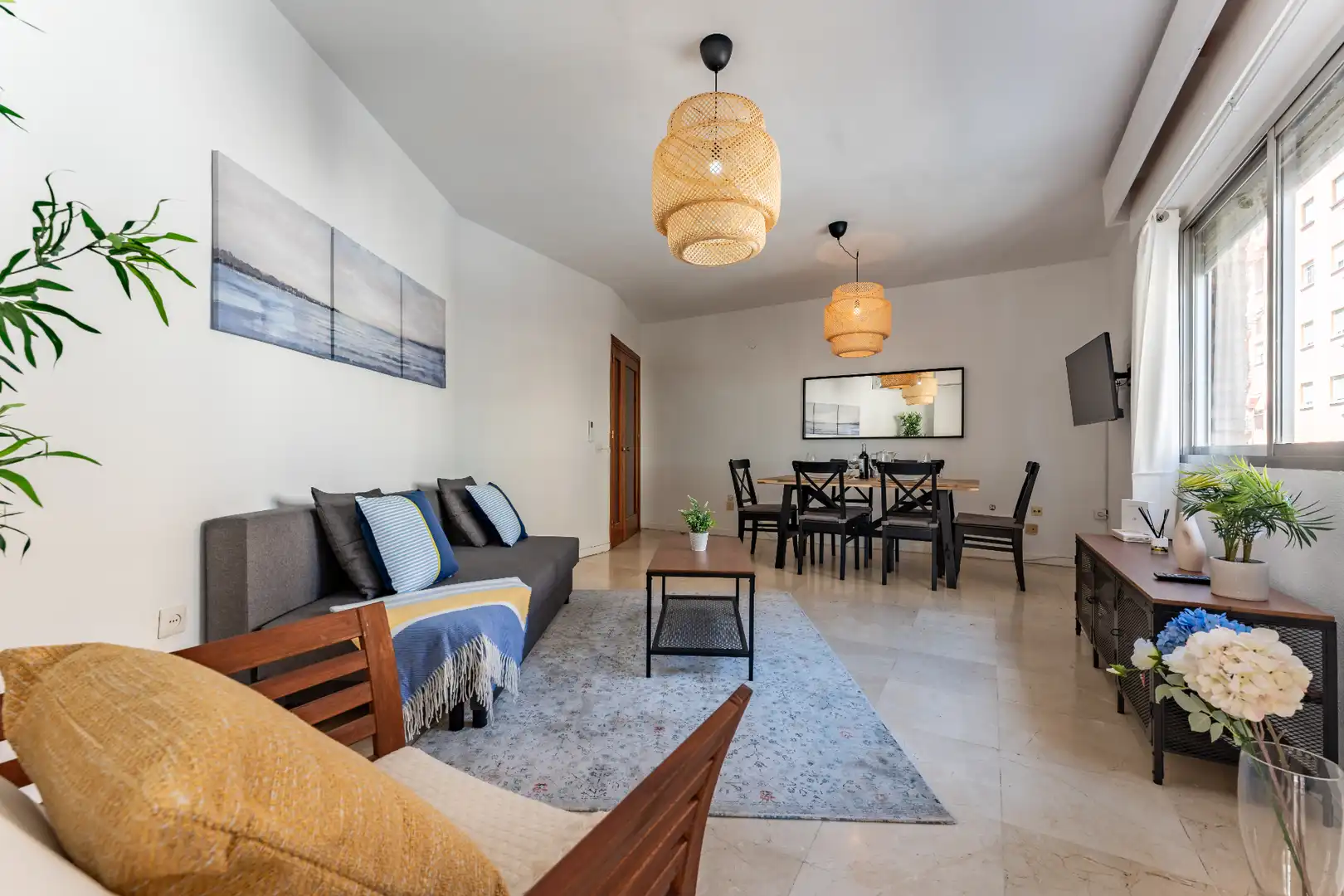 Wohnzimmer von Wohnung zum Verkauf in Málaga mit Klimaanlage, Heizung und Terrasse