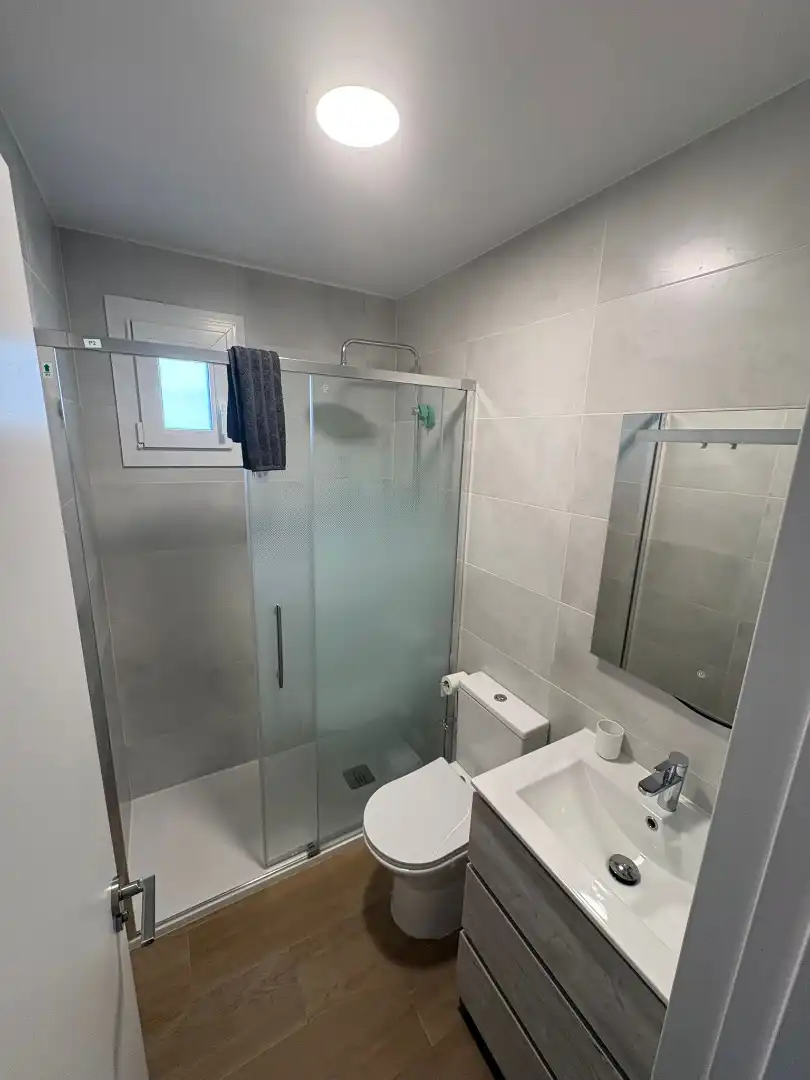 Bathroom of Apartments for rent in Málaga  with Air Conditioner, Heating and Furnished