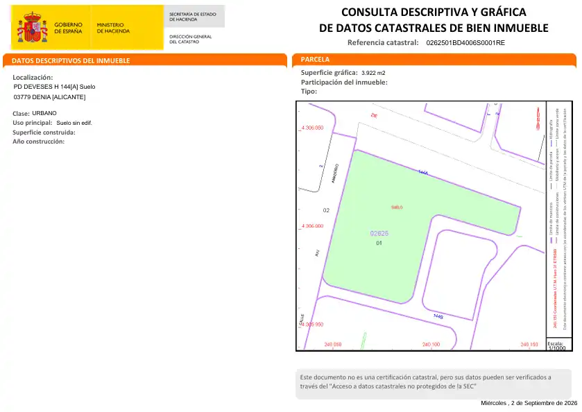 Terreny residencial en venda a Devessa - Monte Pego, imagen 9