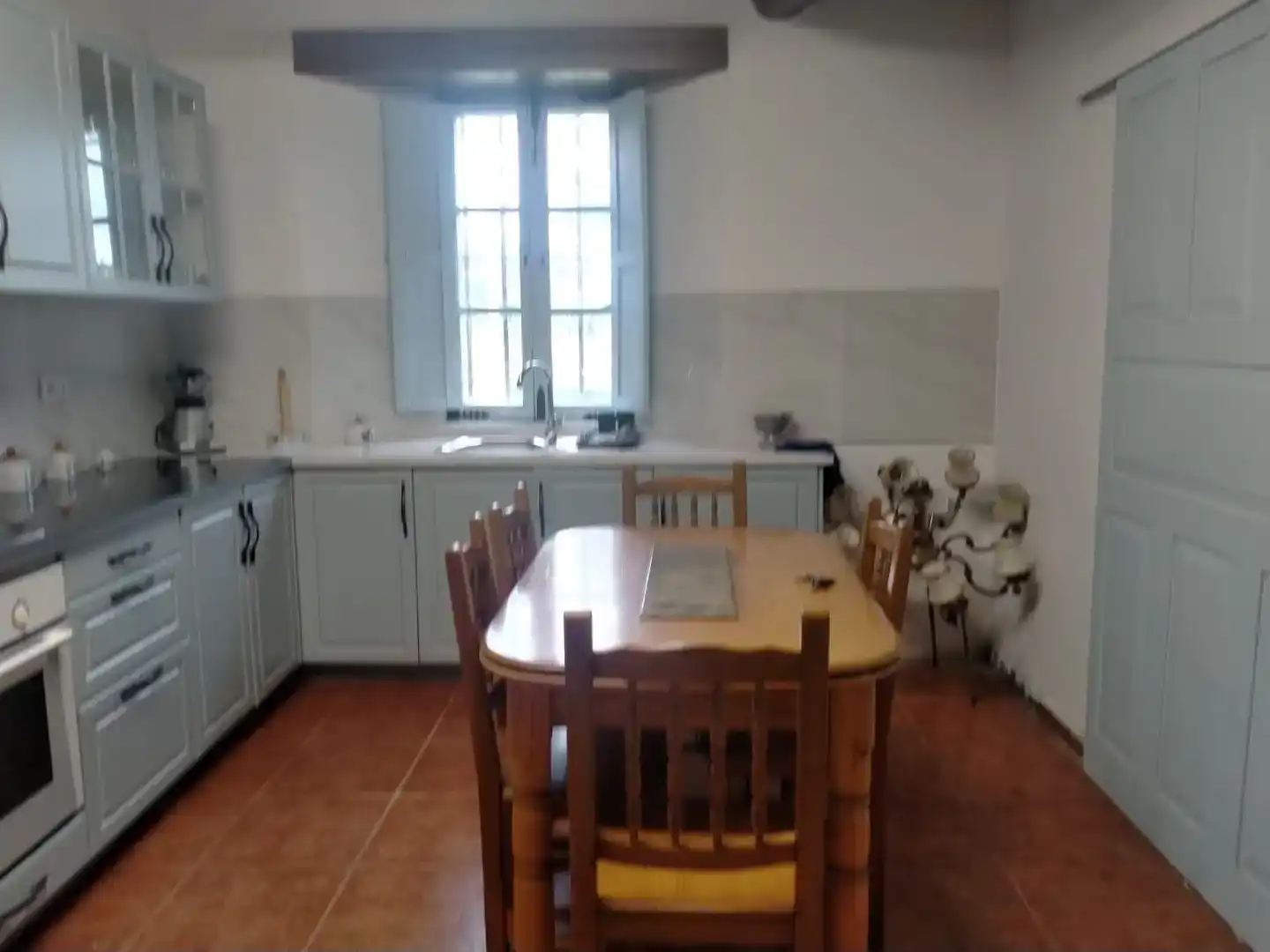 Cocina de Finca rústica en venta en Mesía con Jardín privado, Parquet y Amueblado