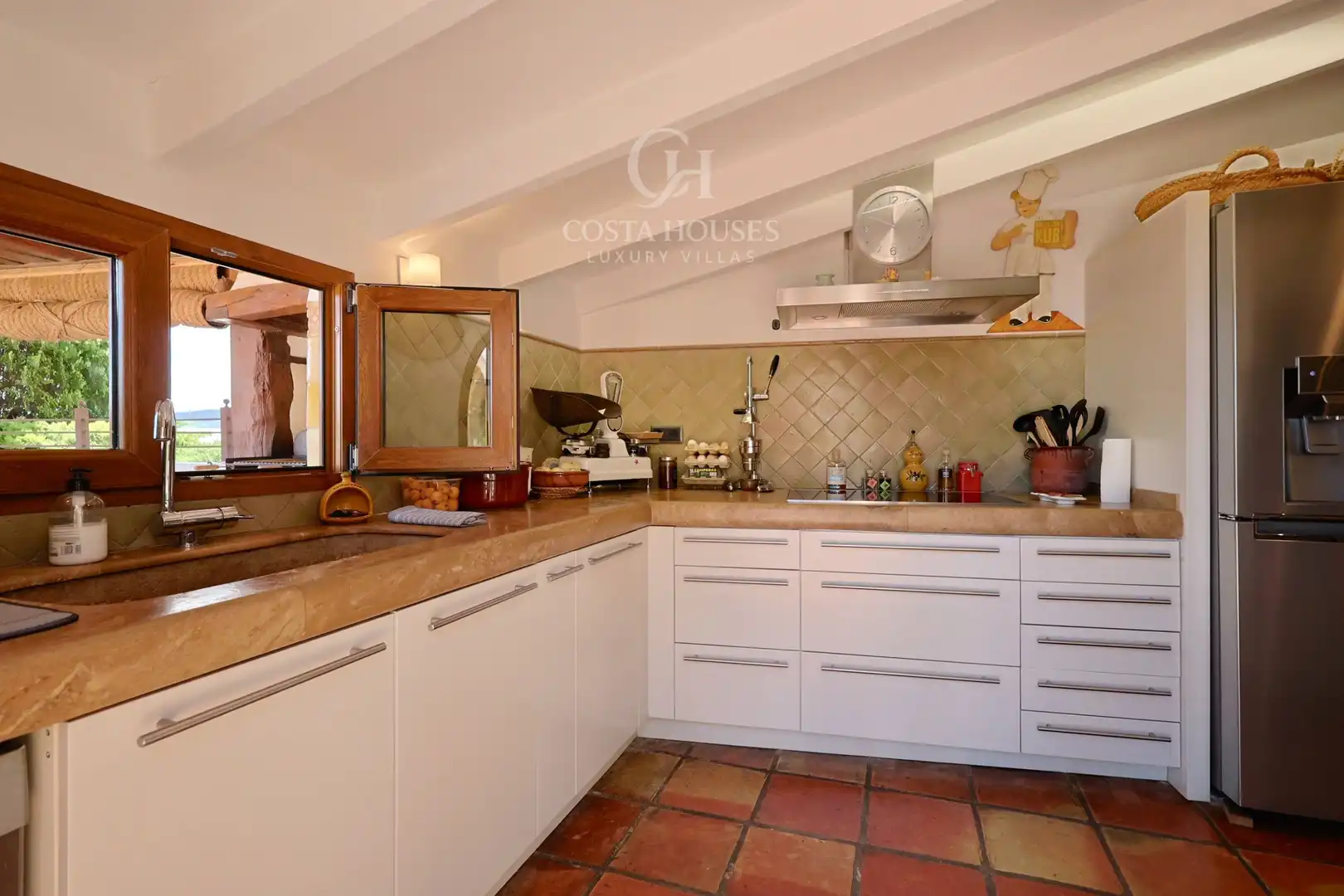 Kitchen of Houses for sale in Jávea / Xàbia  with Air Conditioner, Private garden and Terrace