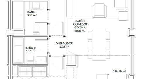 Photo 2 from new construction home in Flat for sale in  Concepción Arenal, 63, Las Cañas, Guadalajara