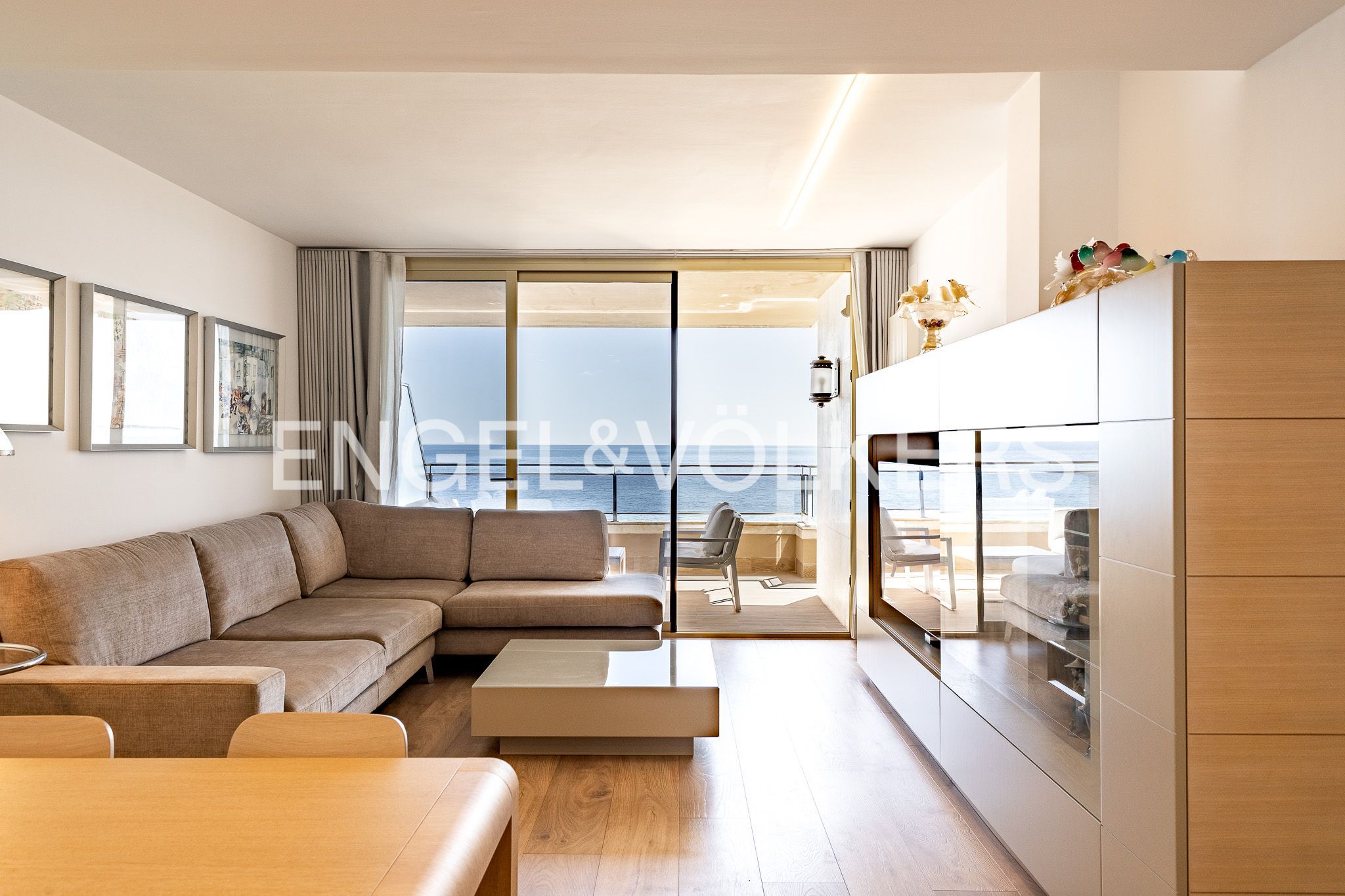 Living room of Flat for sale in Caldes d'Estrac  with Air Conditioner, Heating and Private garden