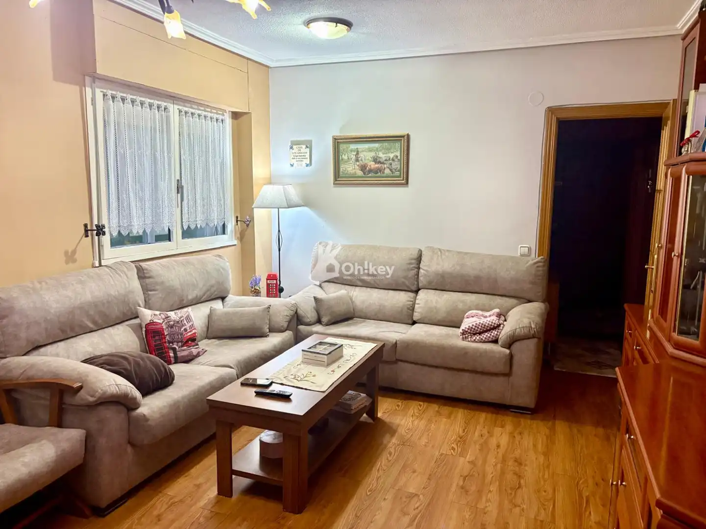 Sala de estar de Piso en venta en Villablino con Calefacción, Trastero y Amueblado