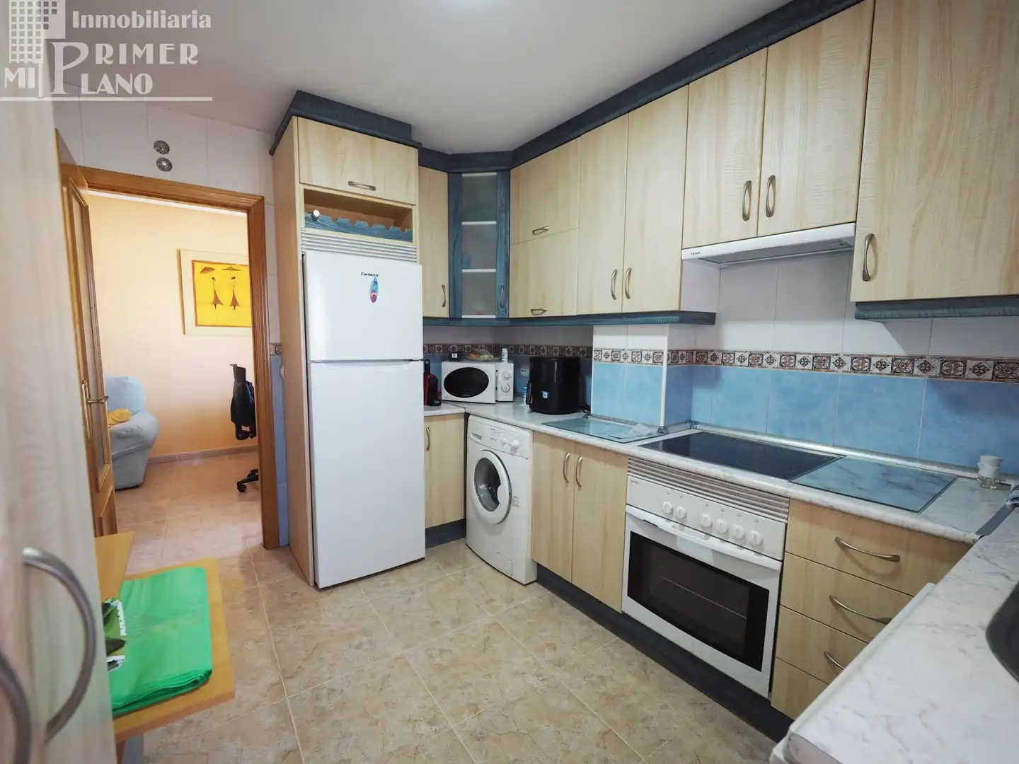 Kitchen of Flat for sale in Tomelloso  with Heating, Terrace and Furnished