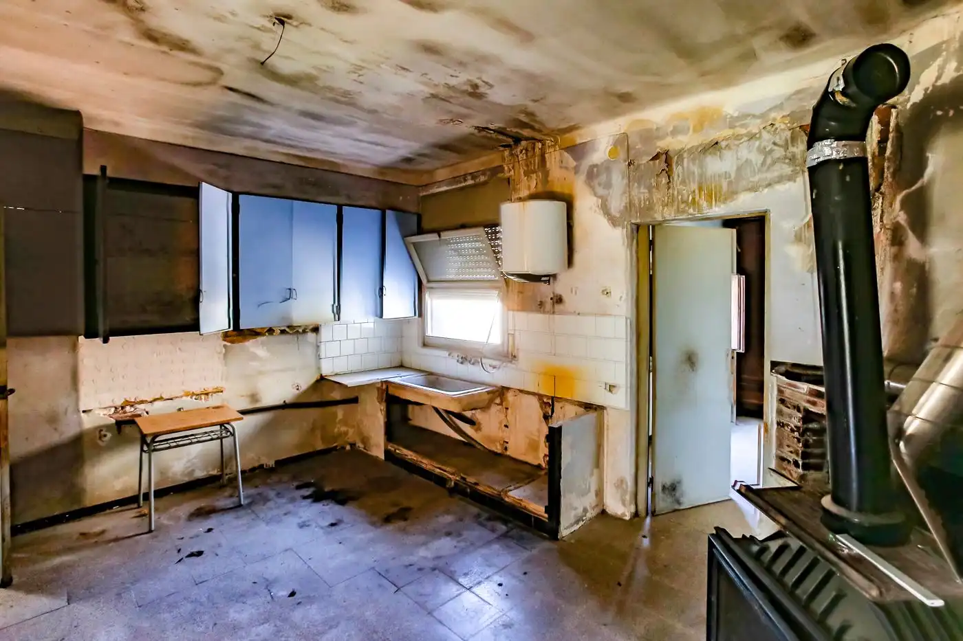 Cocina de Finca rústica en venta en Sant Antoni de Vilamajor