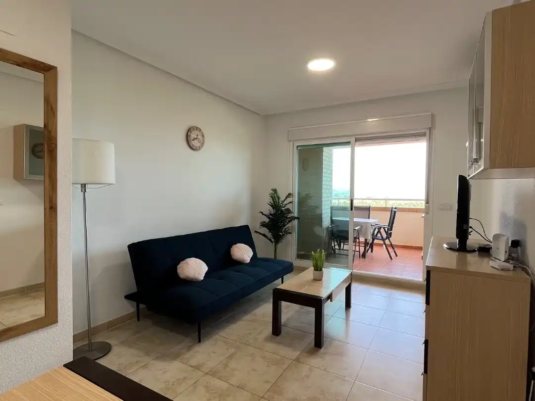 Sala d'estar de Pis de lloguer en Oropesa del Mar / Orpesa amb Aire condicionat, Calefacció i Terrassa