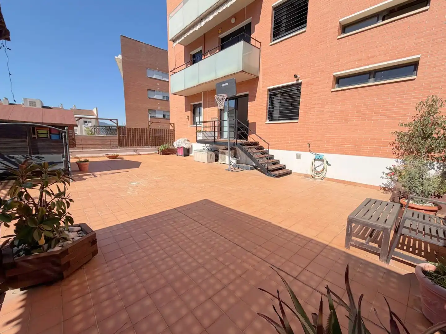 Terrasse von Wohnung zum Verkauf in Sant Feliu de Llobregat mit Klimaanlage, Heizung und Parkett