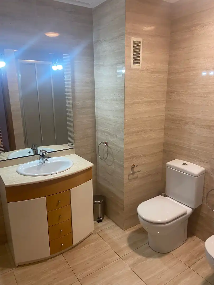Badezimmer von Wohnung zur Miete in Burriana / Borriana mit Möbliert und Gemeinschaftspool