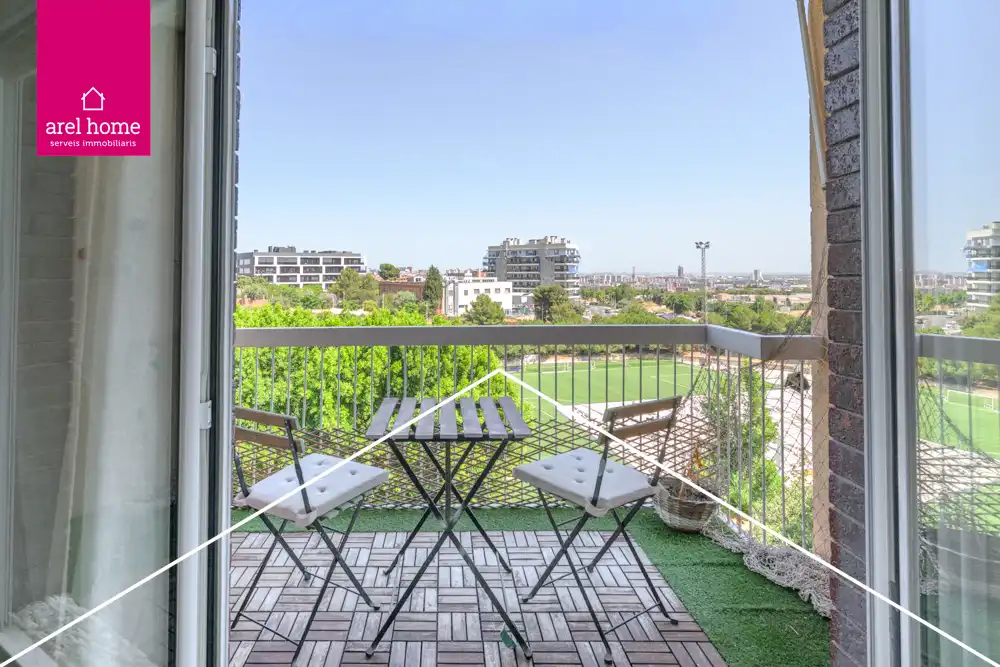 Terrasse von Wohnung zum Verkauf in Esplugues de Llobregat mit Klimaanlage, Heizung und Parkett