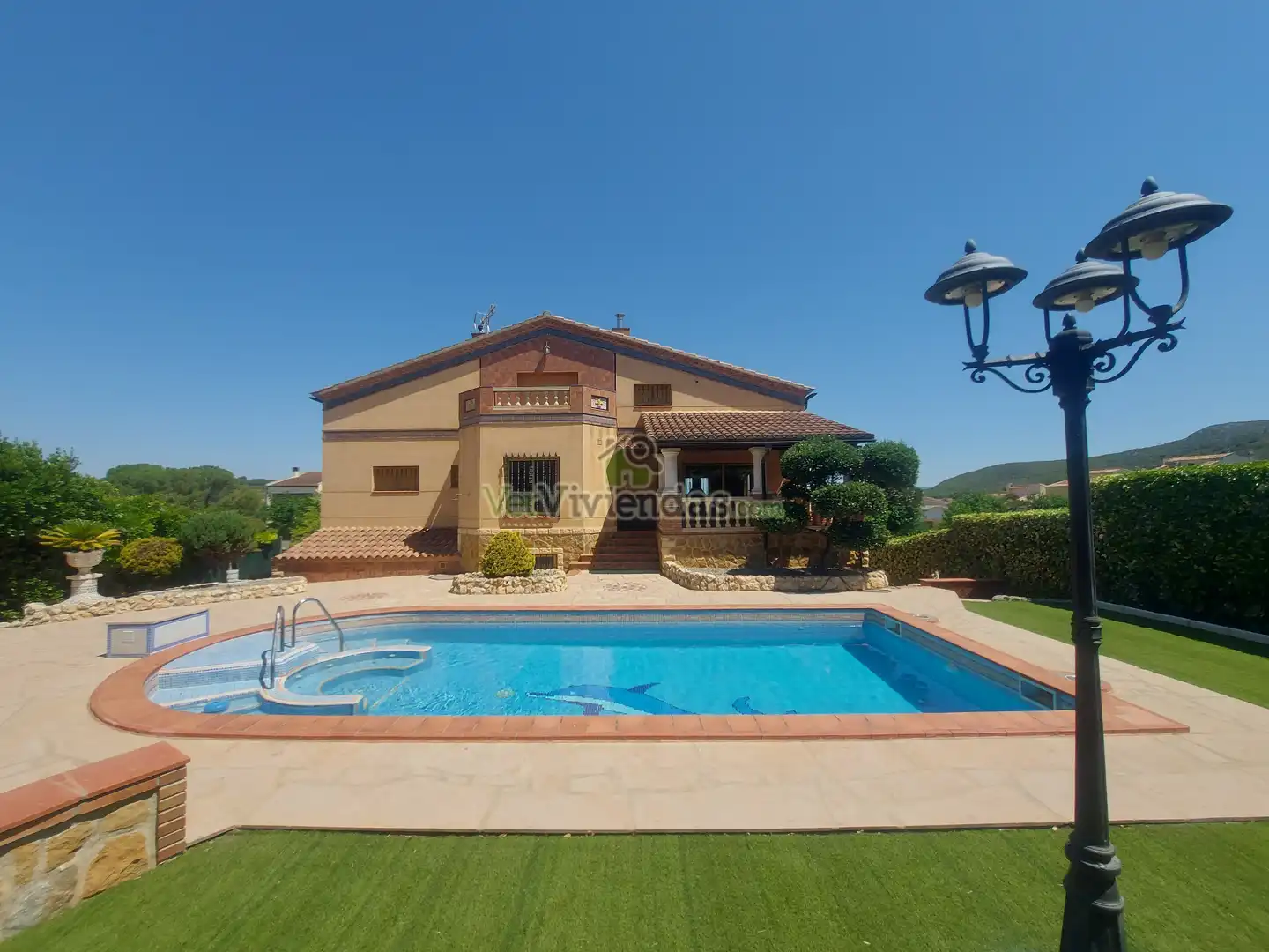Swimming pool of Houses for sale in Olèrdola  with Air Conditioner, Heating and Private garden
