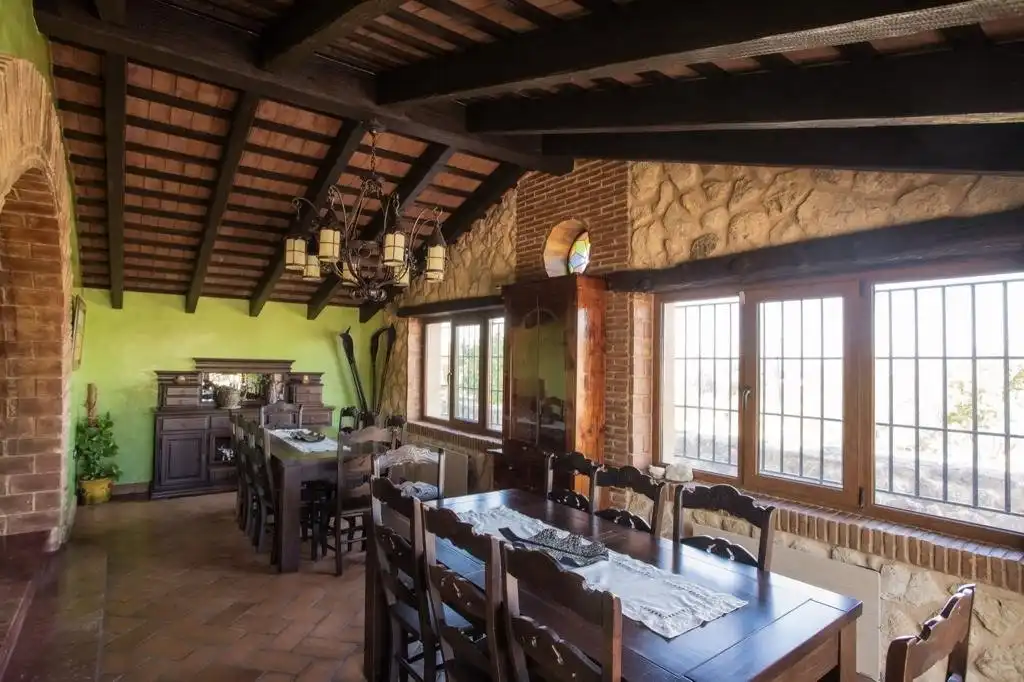 Menjador de Finca rústica en venda en Arcos de la Frontera amb Calefacció, Terrassa i Traster