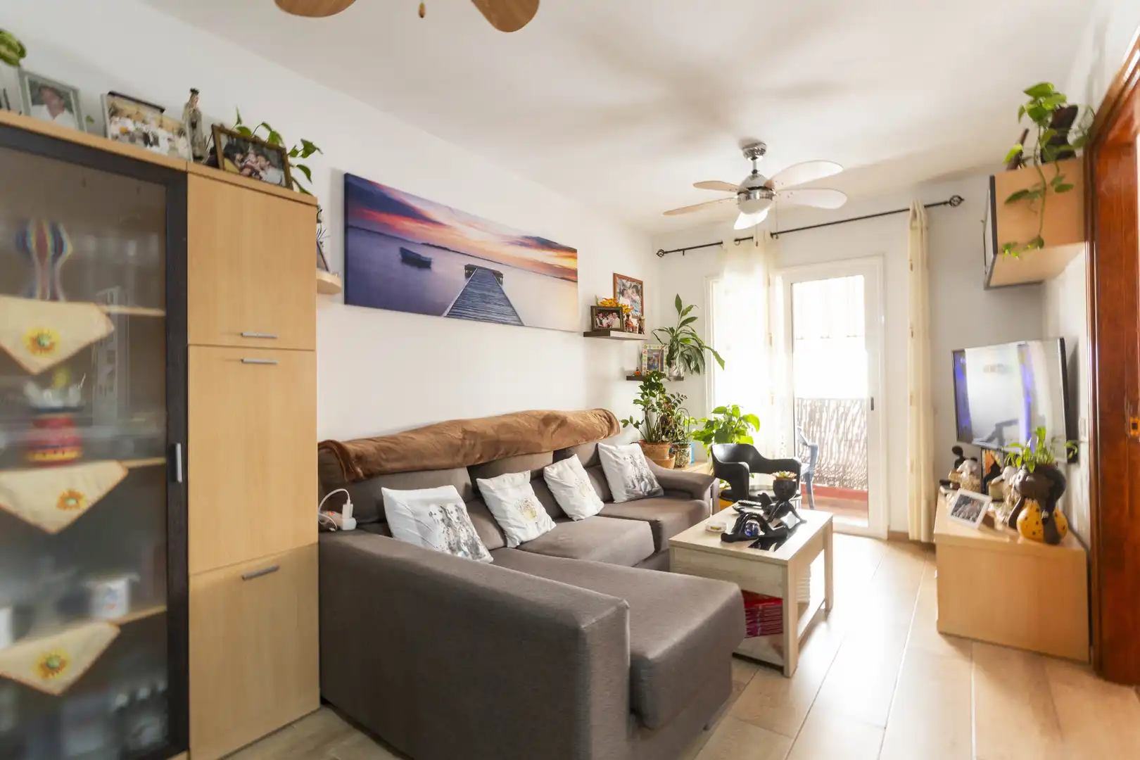 Sala de estar de Piso en venta en Granadilla de Abona con Calefacción, Amueblado y Balcón