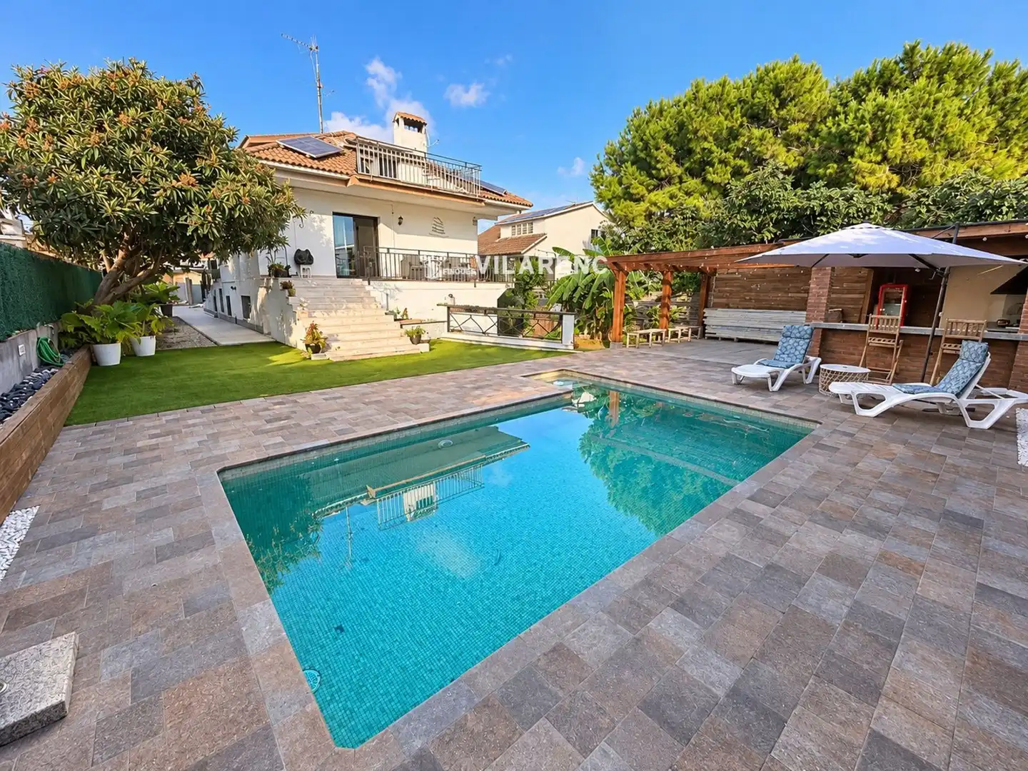 Swimming pool of Houses for sale in Calafell Residencial