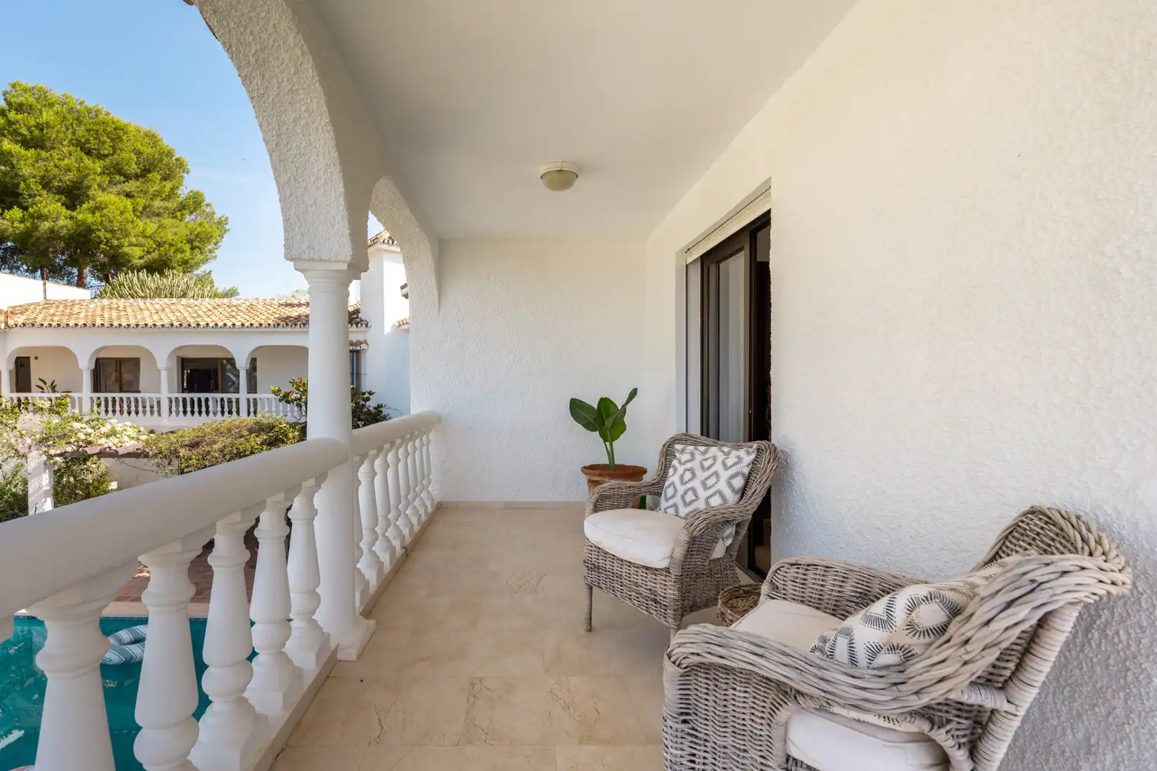 Terrassa de Casa o xalet en venda en Mijas amb Aire condicionat, Jardí privat i Terrassa