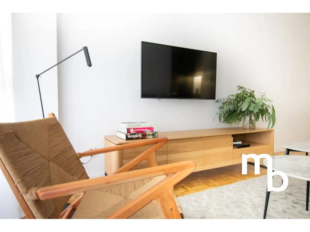 Sala de estar de Piso de alquiler en Madrid con Aire acondicionado, Calefacción y Parquet