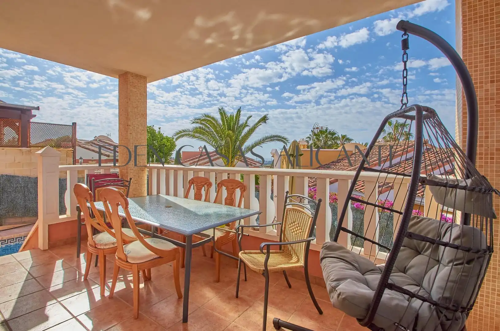 Terrassa de Casa o xalet en venda en Mutxamel amb Aire condicionat, Jardí privat i Terrassa