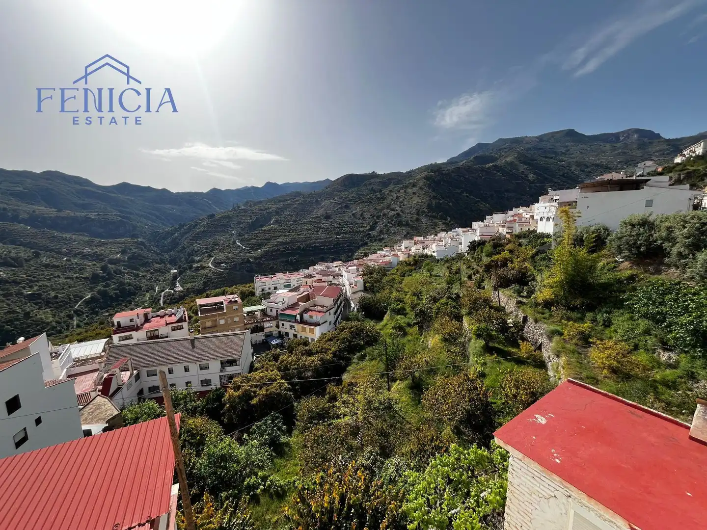 Vista exterior de Finca rústica en venta en Lentegí con Aire acondicionado, Jardín privado y Terraza