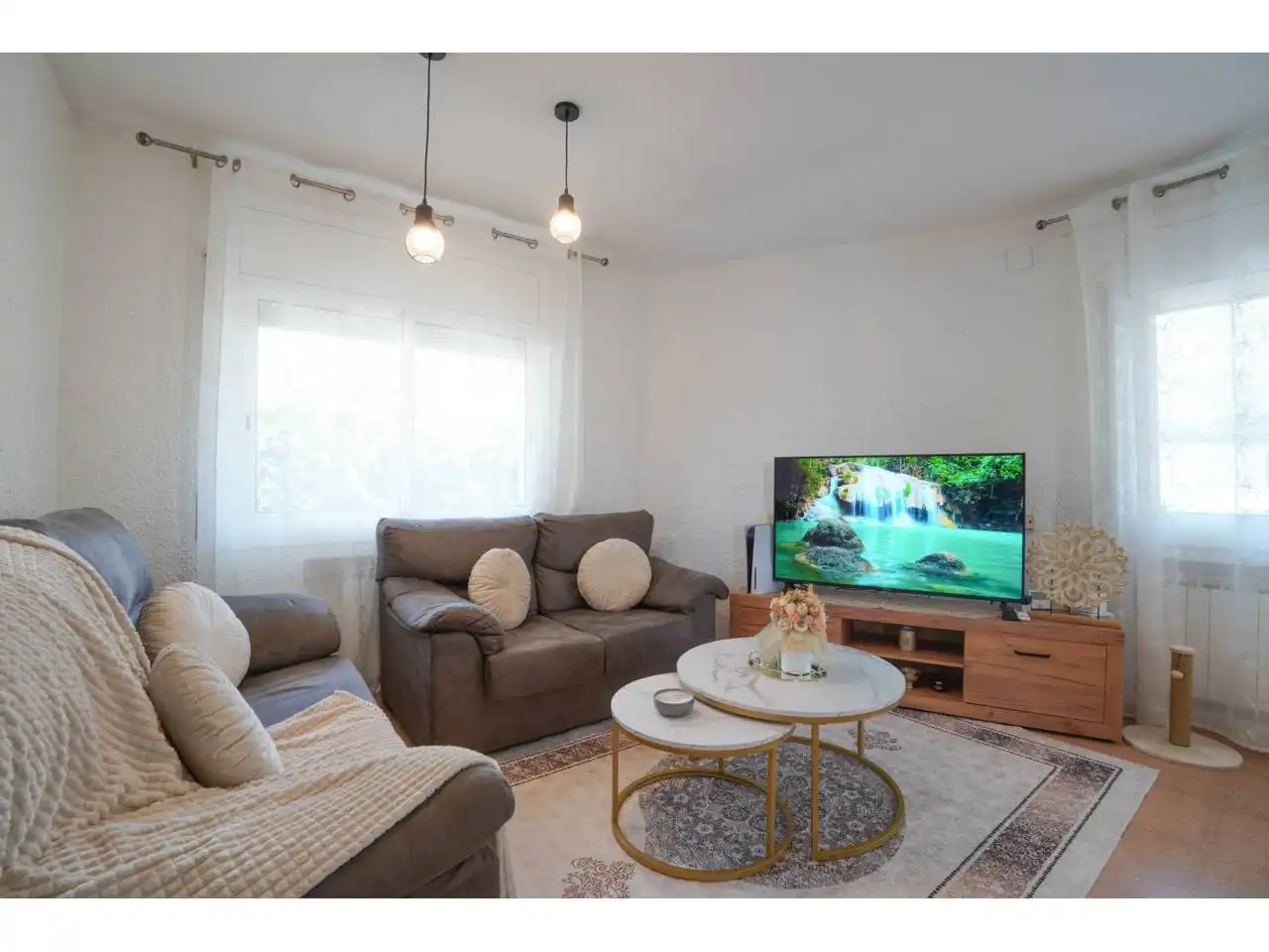 Sala d'estar de Casa o xalet en venda en Vidreres amb Aire condicionat, Calefacció i Jardí privat