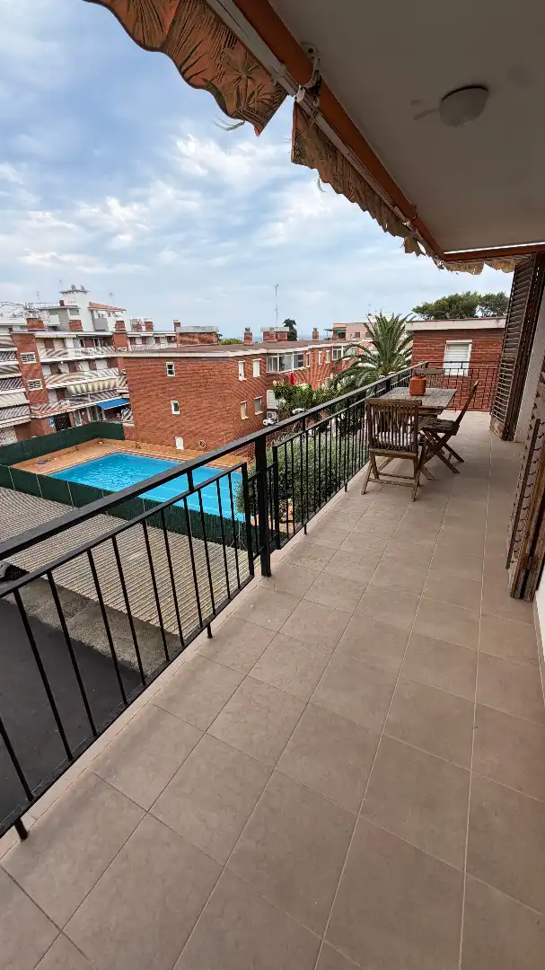 Balcony of Flat for sale in Torredembarra  with Terrace, Furnished and Oven