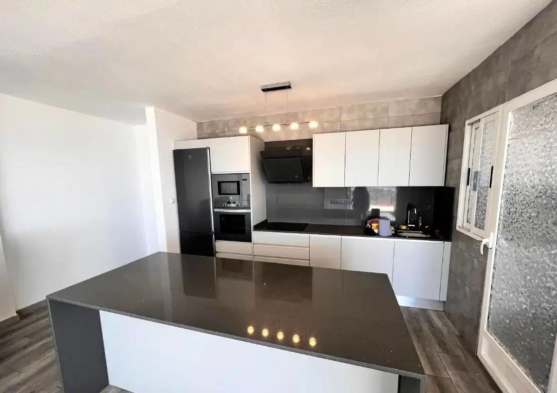 Kitchen of Flat for sale in La Nucia  with Air Conditioner, Private garden and Storage room
