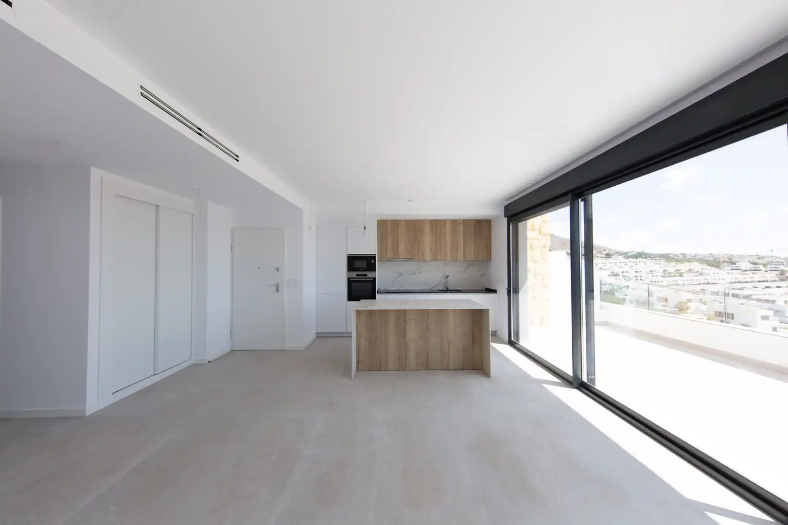 Cocina de Ático de alquiler en Finestrat con Aire acondicionado, Calefacción y Jardín privado