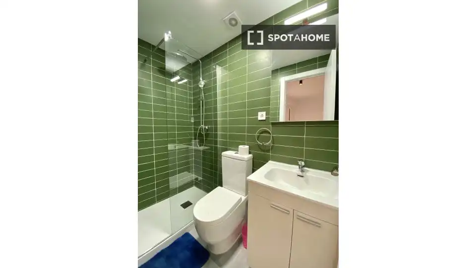 Bathroom of Flat for rent in Madrid  with Air Conditioner, Heating and Furnished