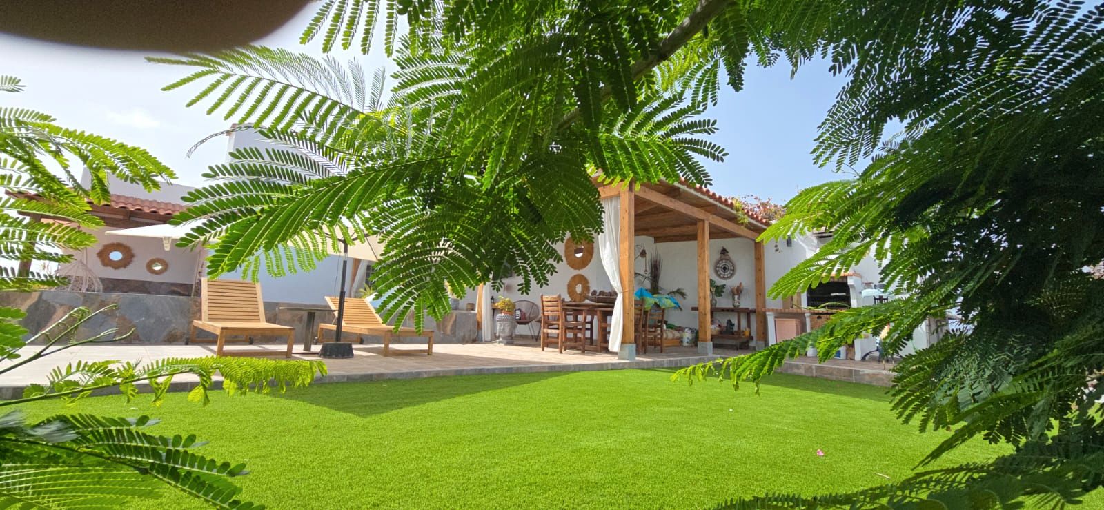 Terrassa de Casa o xalet de lloguer en Arucas amb Jardí privat, Terrassa i Piscina