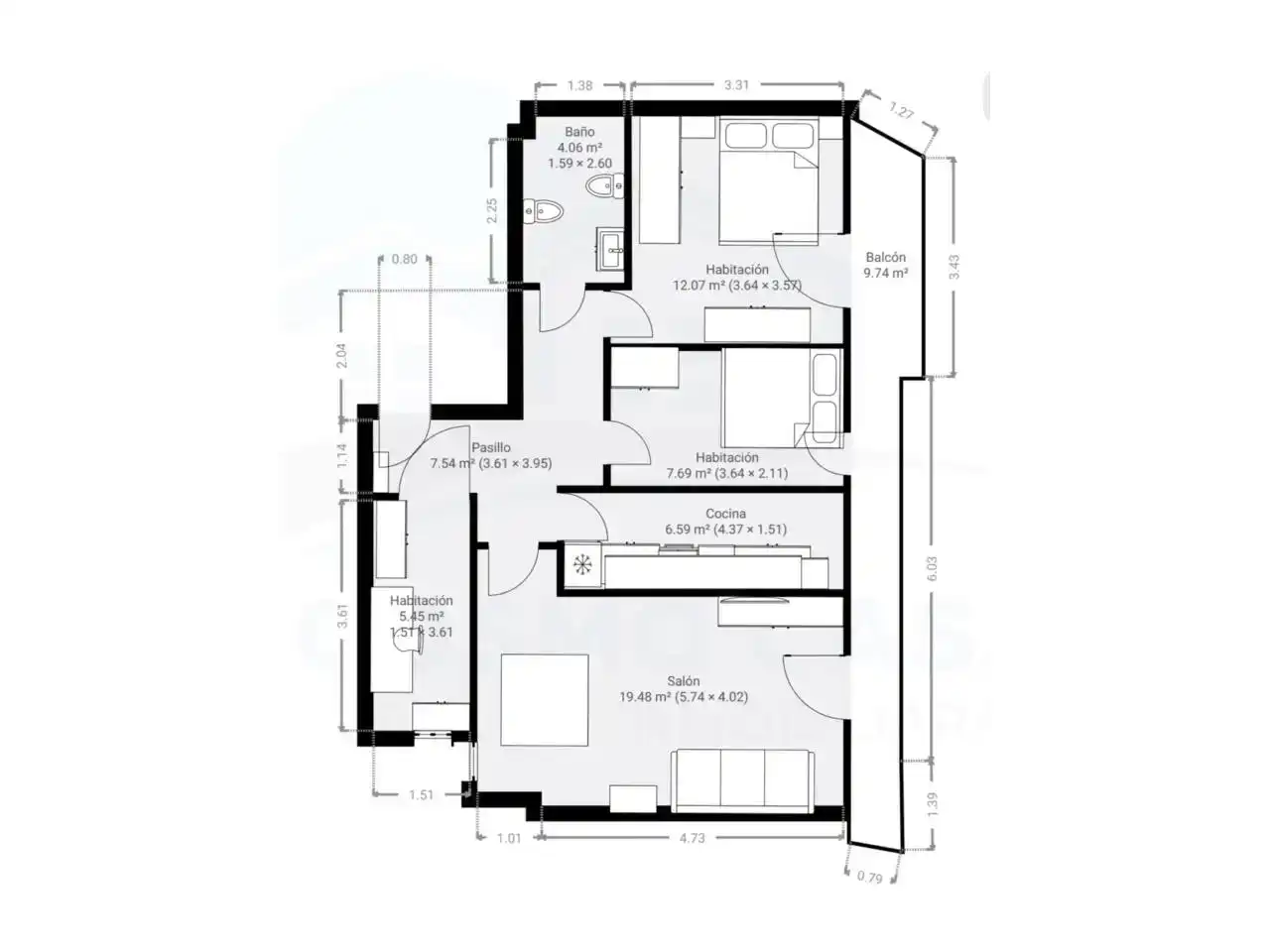 Apartament en venda en Tarragona amb Aire condicionat, Parquet i Moblat