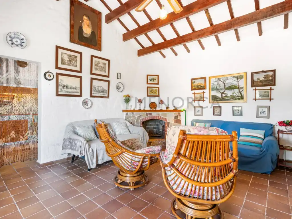 Sala de estar de Finca rústica en venta en Maó - Mahón