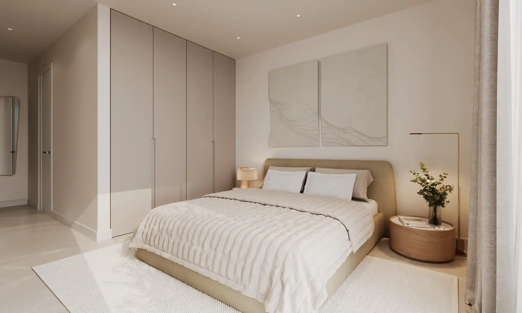 Bedroom of Flat for sale in Estepona  with Air Conditioner, Heating and Private garden