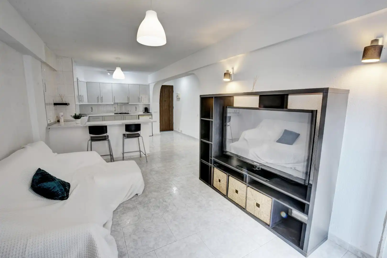 Sala de estar de Apartamento en venta en Benalmádena con Calefacción, Jardín privado y Terraza
