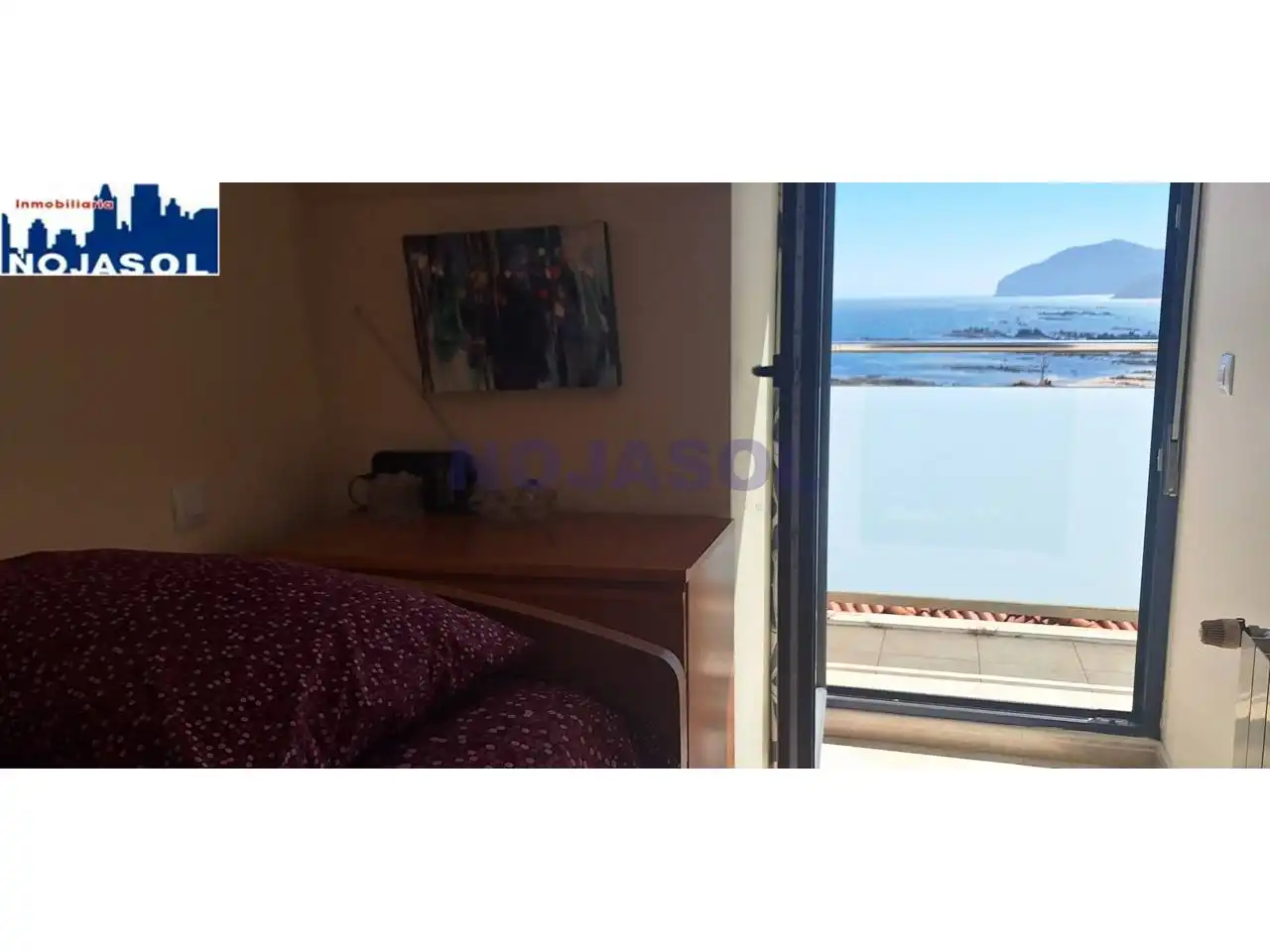 Schlafzimmer von Dachboden zur Miete in Noja mit Heizung, Terrasse und Abstellraum