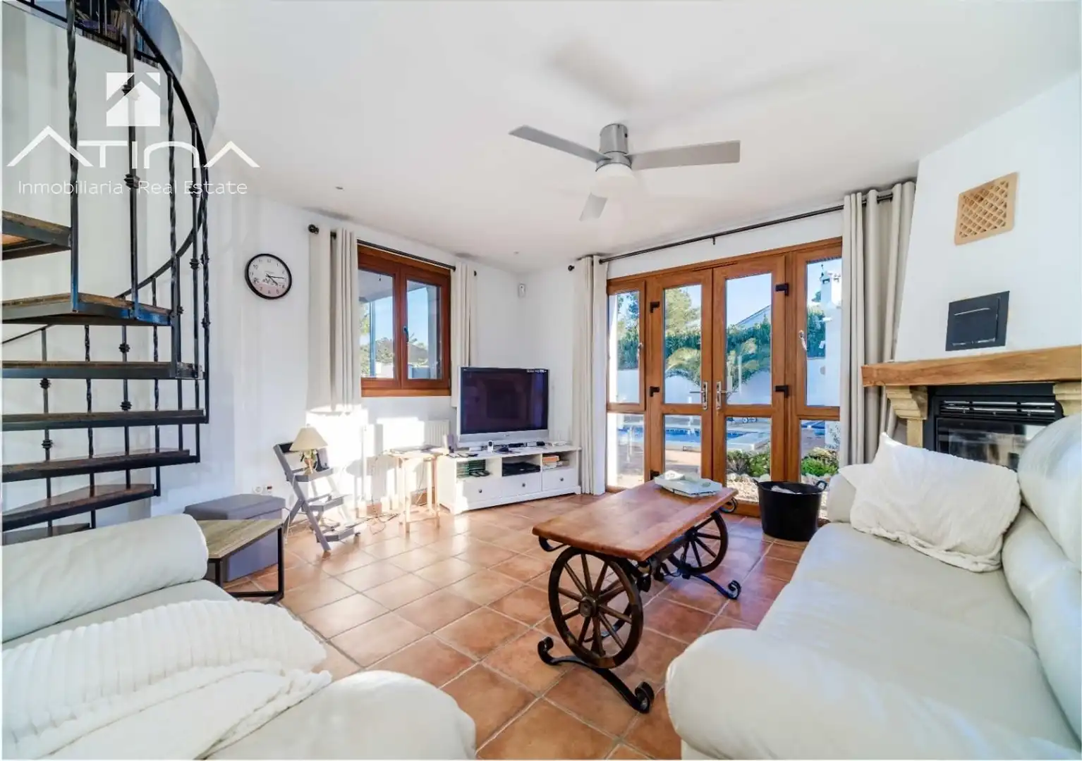 Living room of Houses for sale in Jávea / Xàbia  with Air Conditioner, Private garden and Terrace