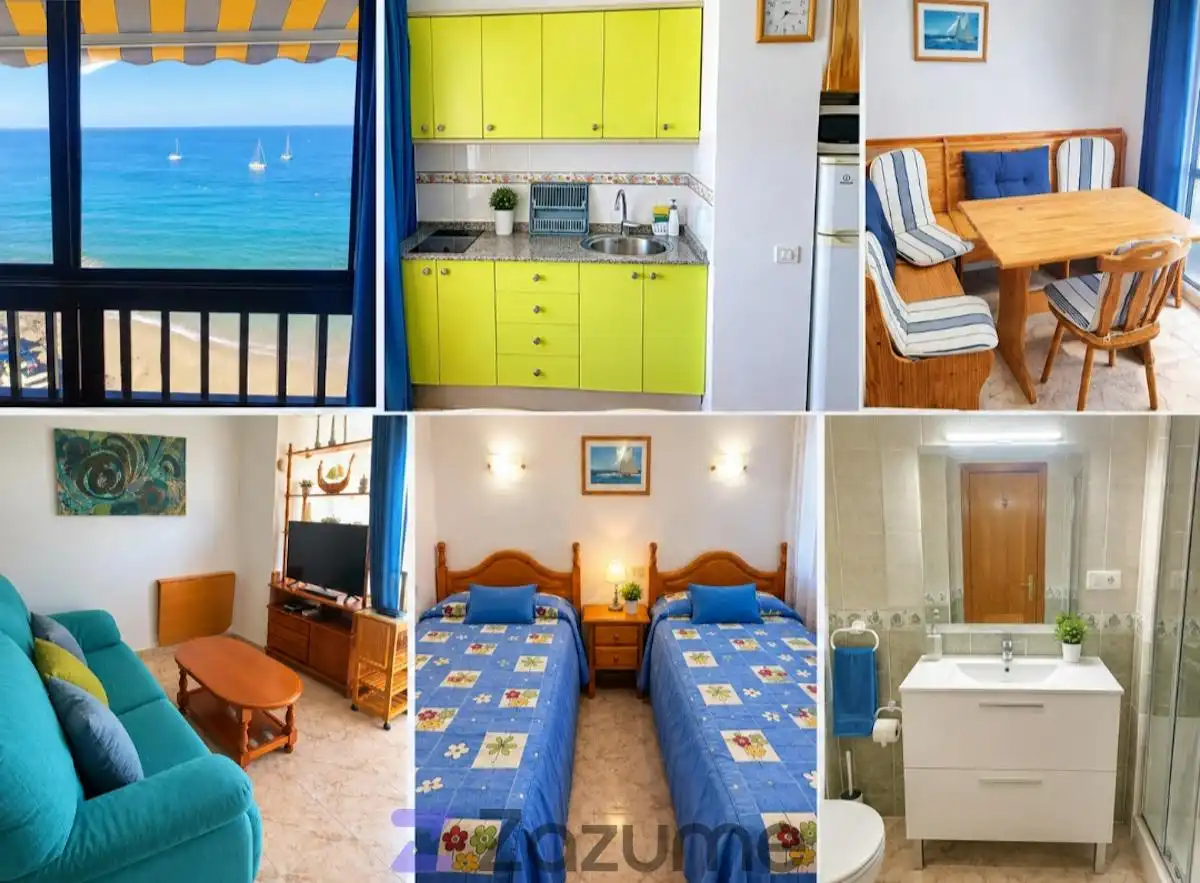 Schlafzimmer von Wohnung zur Miete in Mogán mit Möbliert, Ofen und Waschmaschine