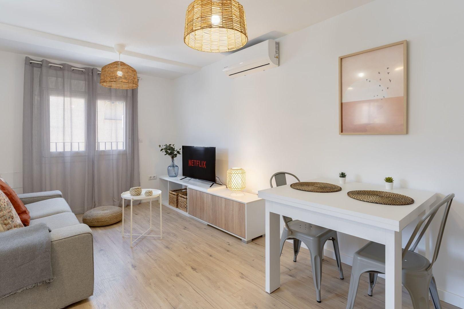 Living room of Flat for sale in Málaga Capital  with Air Conditioner, Heating and Terrace